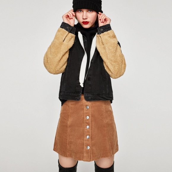 Zara Dresses & Skirts - Zara brown corduroy skirt